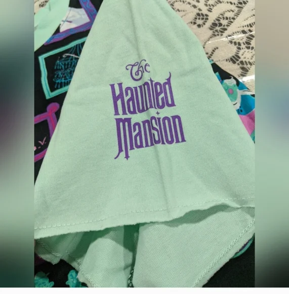 Halloween Disney Haunted Mansion T Shirt Lounge Top Costume Gift Spooky - Picture 10 of 13